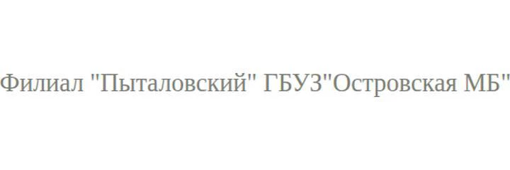 Пыталовская ЦРБ — Больница, Пыталово
